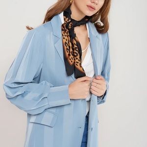 Storets - Fanny Striped Skyblue Blazer